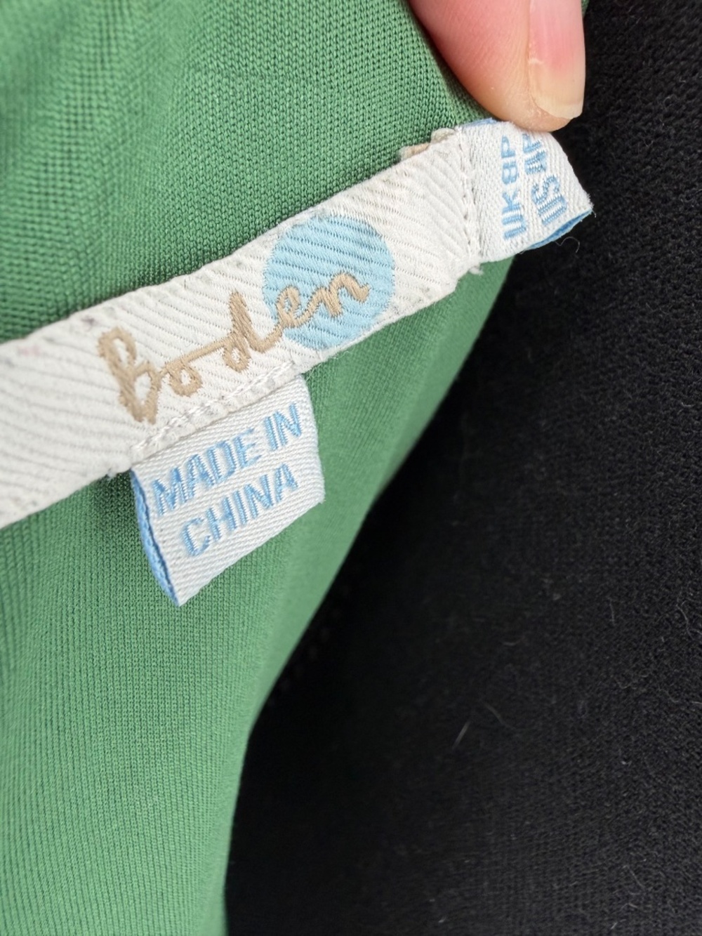 Boden Green Textured Ribbed Ottoman Knit Short Sleeve Sheath Dress 4P - Picture 5 of 8